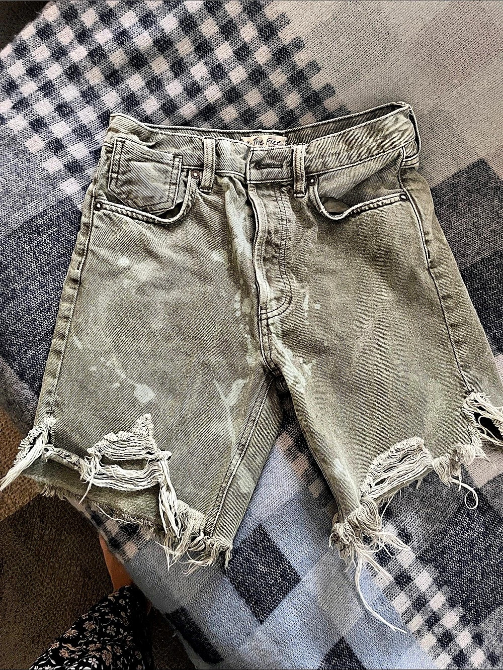 Free People We The Free Moxie Shorts Gray